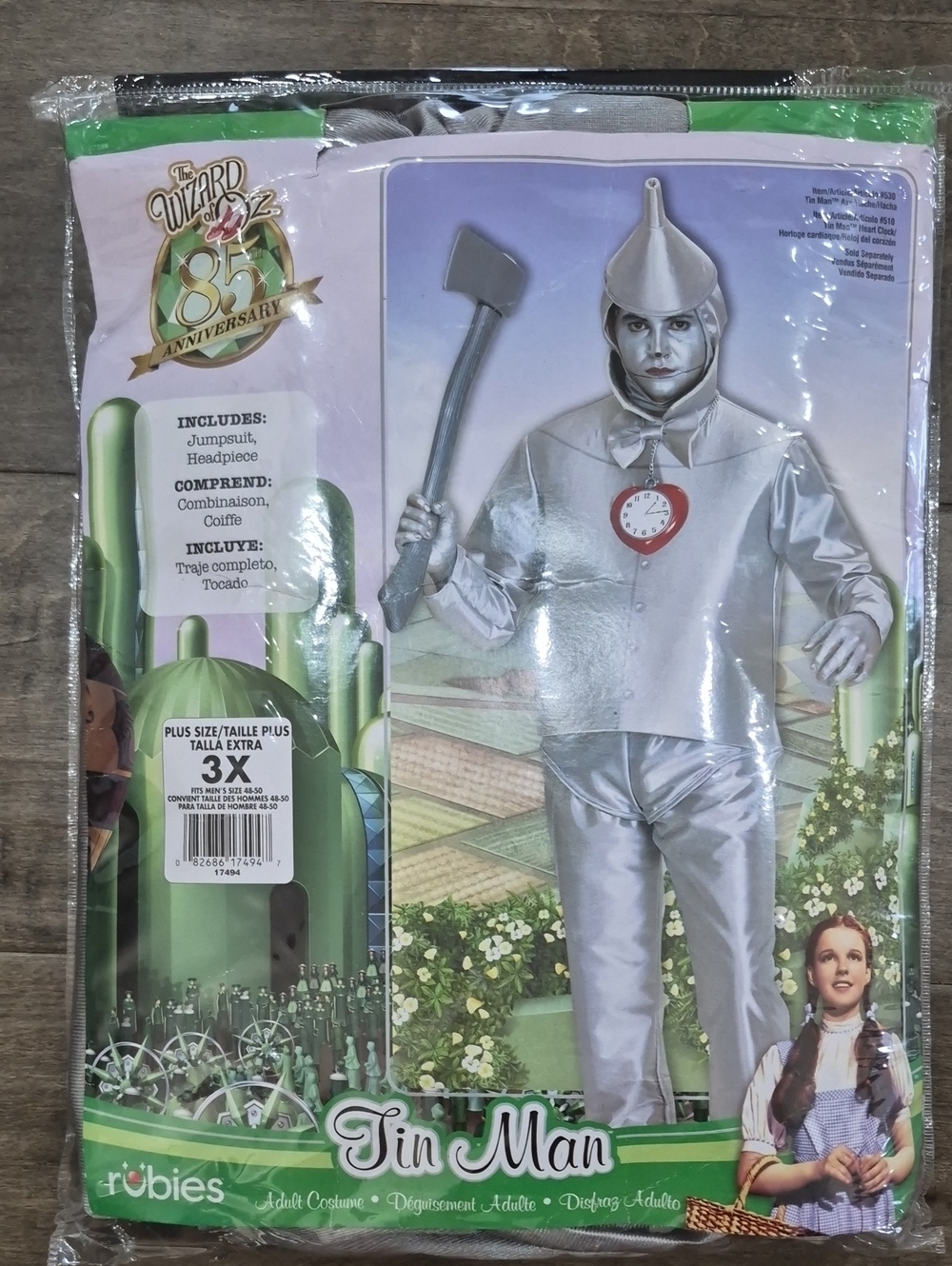 Men's Tin Man Costume - Silver